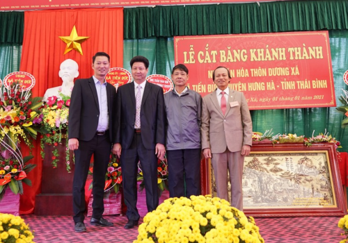Tonmat Group sponsors the construction of a Village Cultural House in Thai Binh province